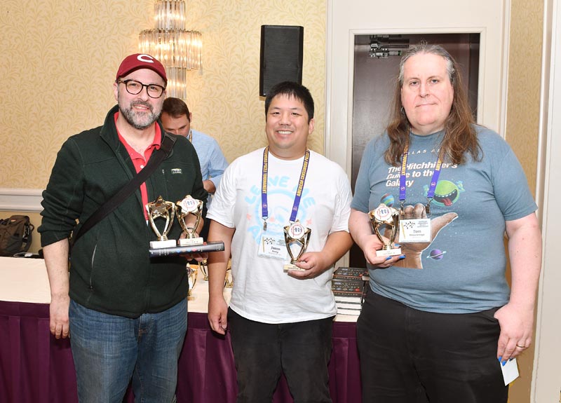 Divison B Finalists Ken Stern, Jason Juang, and Tom Weisswange with their Prizes